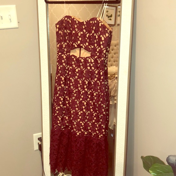 Burgundy Slate & Willow dress - Picture 3 of 3